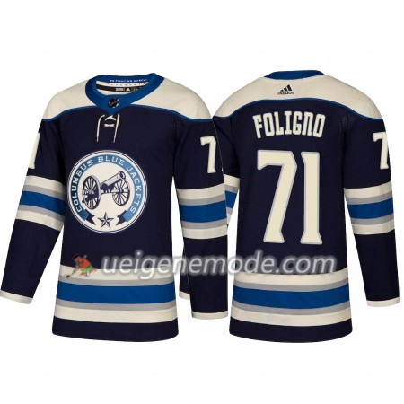 Herren Eishockey Columbus Blue Jackets Trikot Nick Foligno 71 Adidas Alternate 2018-19 Authentic